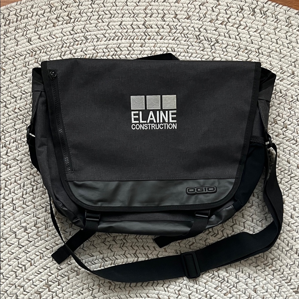 OGIO Black and Gray Messenger Bag